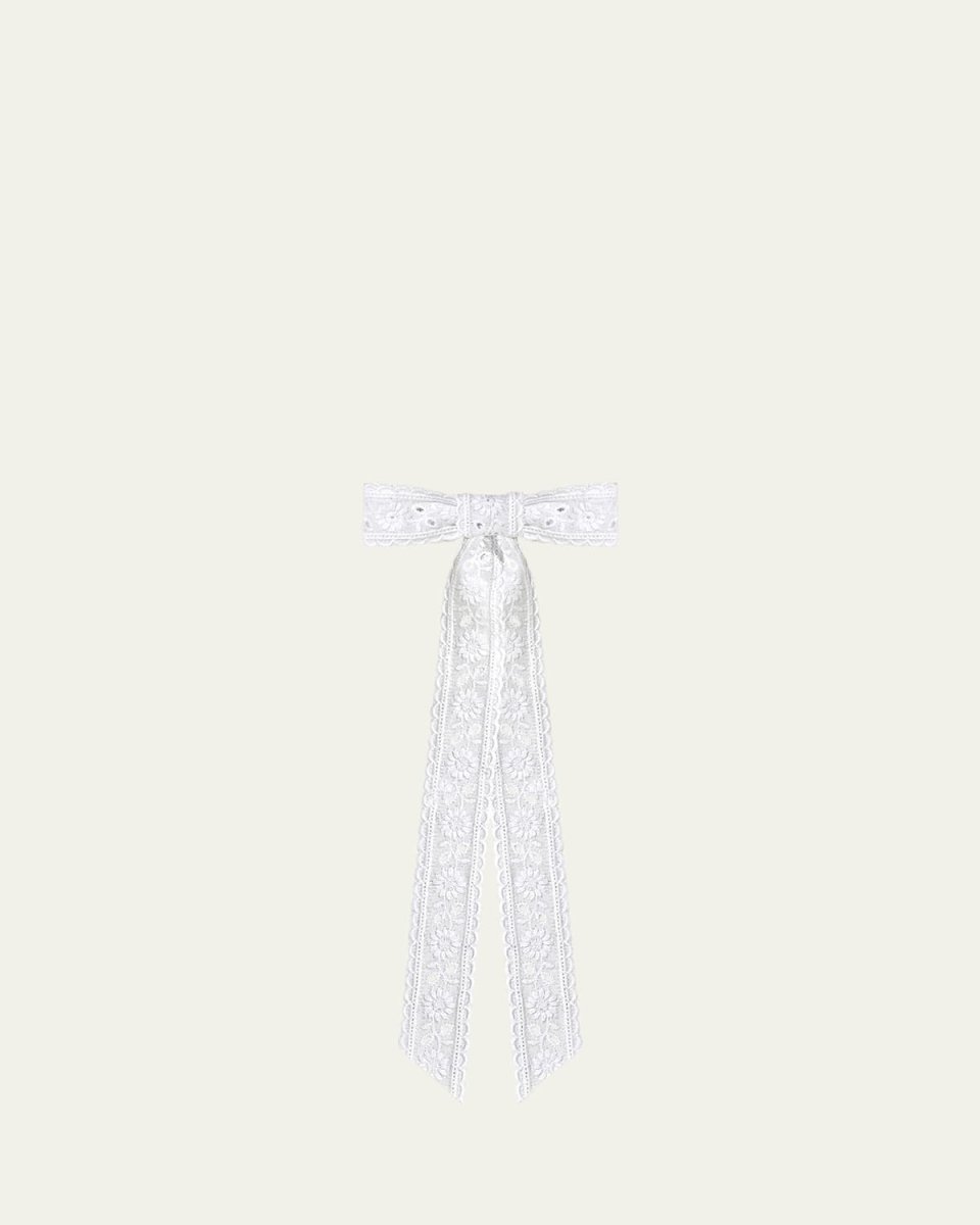 Dolly Lace Bow Barrette